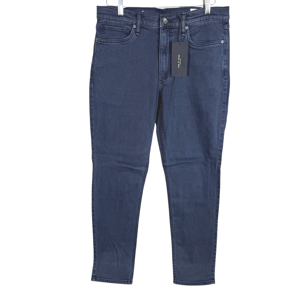 NEW Rag & Bone RB 2 Slim Fit Jeans Men 32x30 Natick Dark Blue Stretch Denim $248